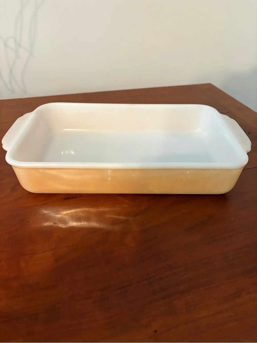 Vintage Fire-King Milk Glass Baking Dish 13x7 Oven Ware